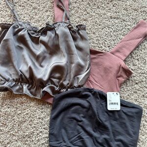 LOT OF 3 Free People Crop Tops